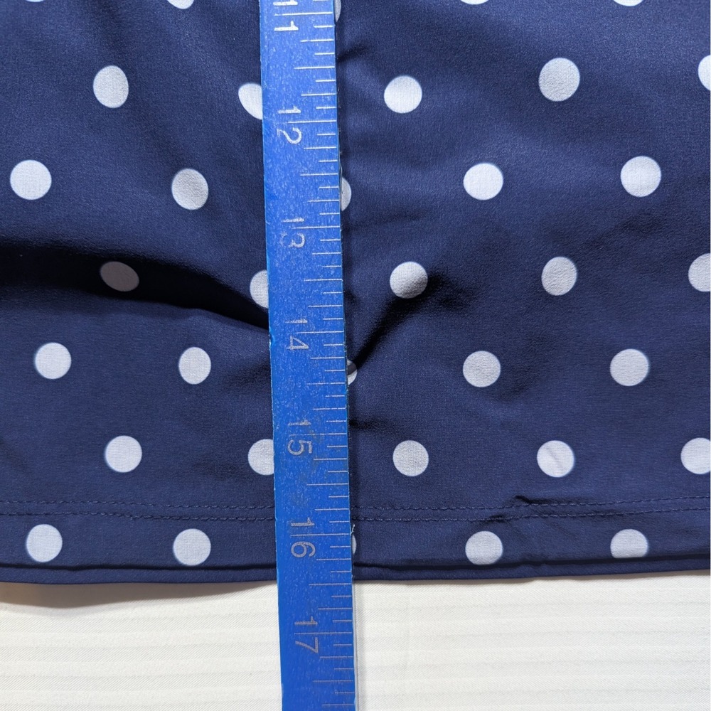 Lands End Polka Dot Swim Skirt Skort Modest Bathing Suit Bottom Y2K - Picture 6 of 6